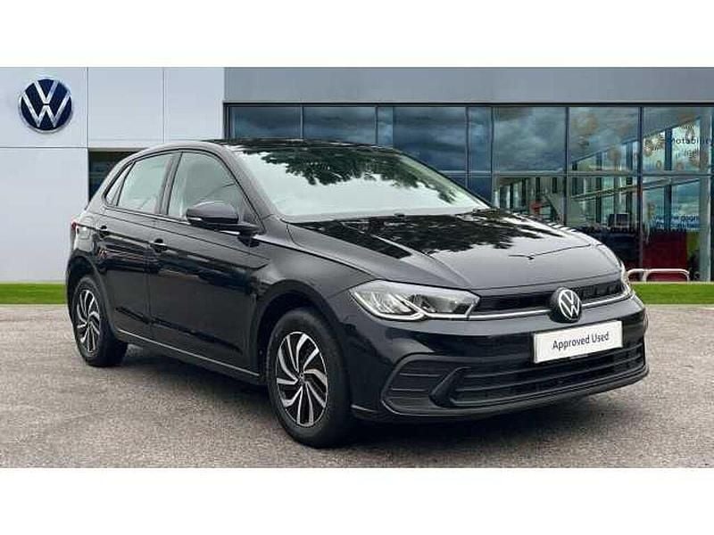 Deep black pearl Used 2023 VW Polo Life Hatchback | £16,928 (Fair price) - Image 1/4