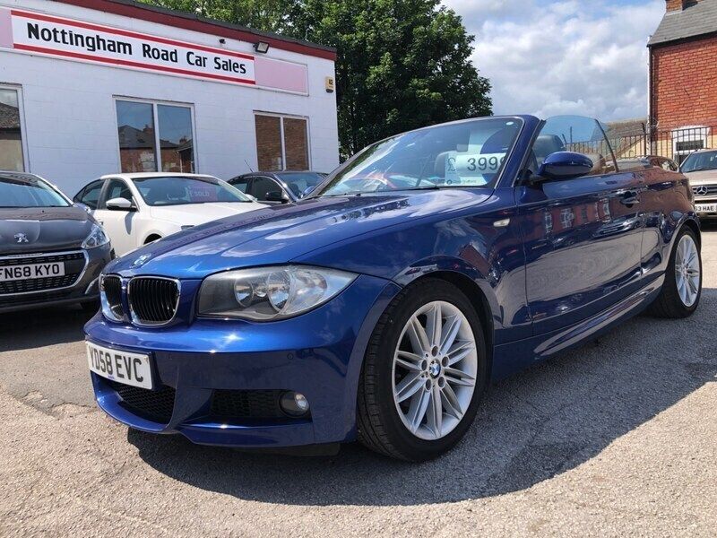 Blue Used 2008 BMW 118 Cabriolet M Sport Cabriolet | £3,999 (Fair price) - Image 1/4