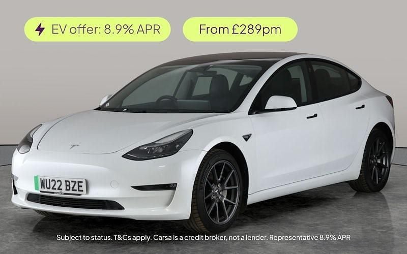 White Used 2022 Tesla Model 3 Long Range AWD Sedan | £15,723 (Good price) - Image 1/2