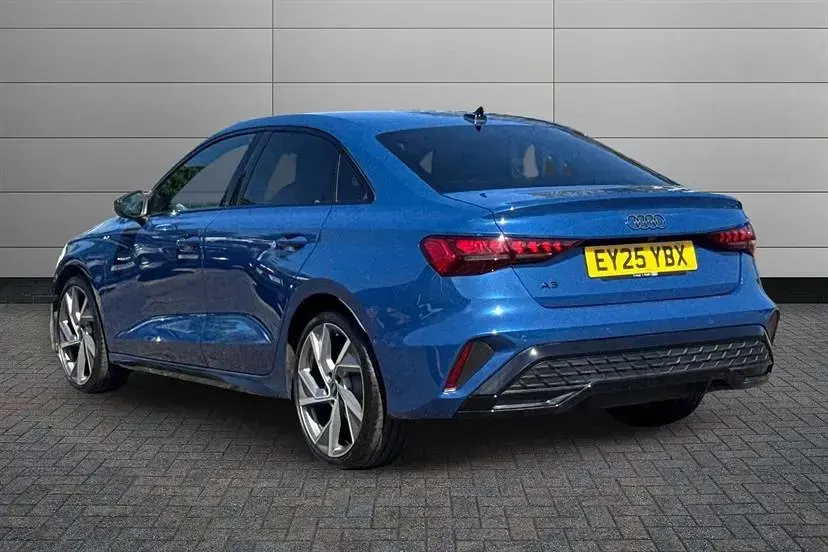 Used Audi A3 Black Edition 150 HP (110 kW) 2025 Blue Sedan