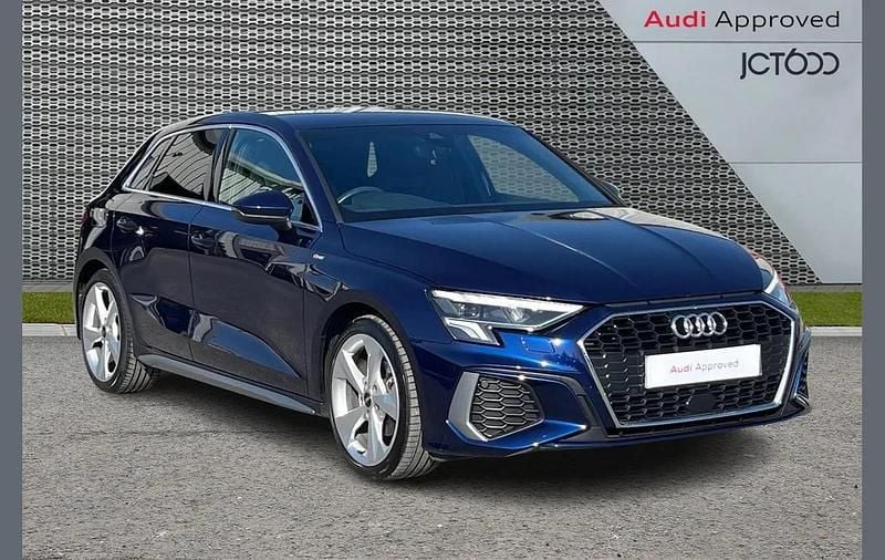 Used Audi A3 S-Line 147 HP (108 kW) 2023 Blue Sedan