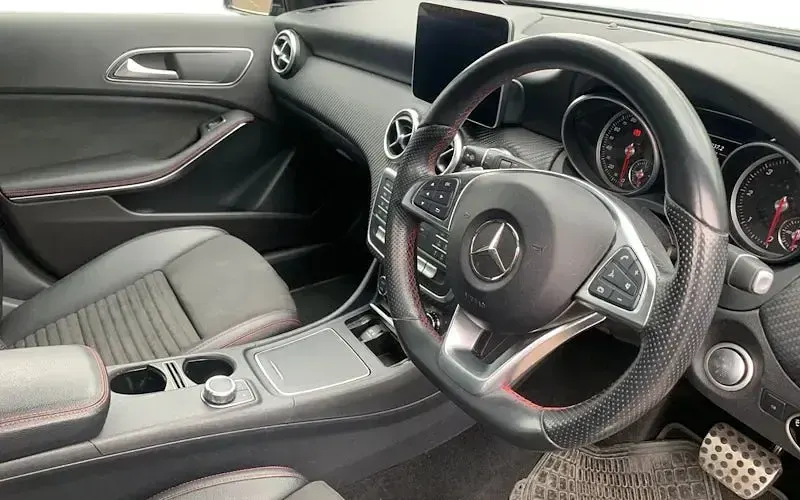 Used Mercedes A200 AMG line 136 HP (100 kW) 2017 Black Hatchback