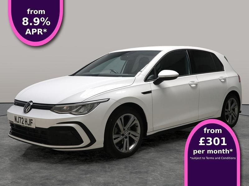 White Used 2022 VW Golf VIII R-line Hatchback | £20,772 (Fair price) - Image 1/3