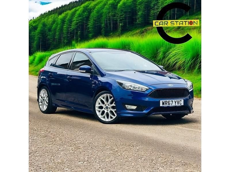 Blue Used 2017 Ford Focus ST-Line Hatchback | £5,250 (Super price) - Image 1/4