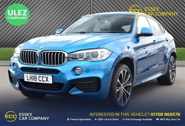 Blue Used 2018 BMW X6 M Sport SUV | £28,750 (Fair price) - Image 1/1