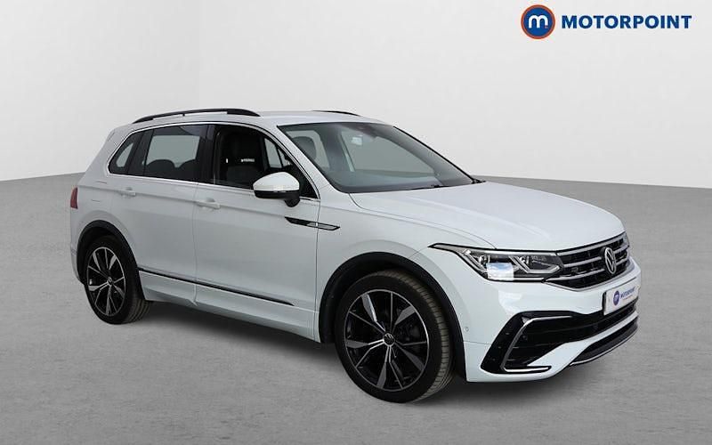 White Used 2022 VW Tiguan R-line SUV | £28,599 (A bit pricey) - Image 1/4