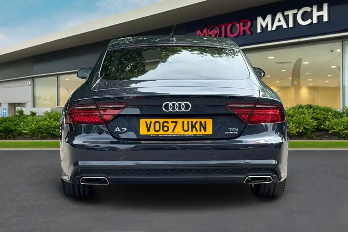 Used Audi A7 Black Edition 2017 Blue Hatchback