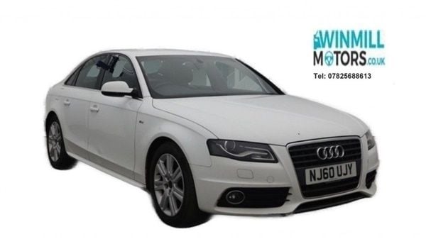 White Used 2010 Audi A4 S-Line Sedan | £2,995 (A bit pricey) - Image 1/1