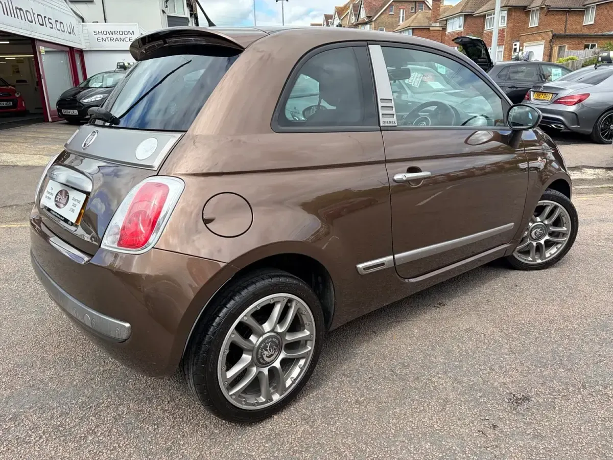 Used Fiat 500 75 HP (55 kW) 2009 Brown Hatchback