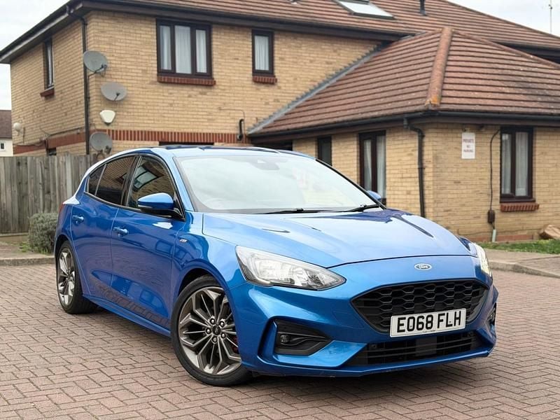 Blue Used 2018 Ford Focus ST-Line X Hatchback | £9,990 (Super price) - Image 1/4
