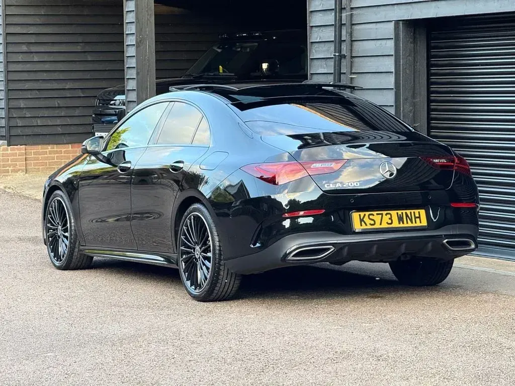 Used Mercedes CLA200 AMG line 163 HP (119 kW) 2023 Black Coupe
