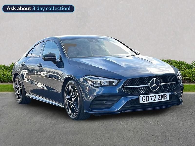 Blue Used 2022 Mercedes CLA200 AMG Line Premium Coupe | £24,999 (Fair price) - Image 1/4