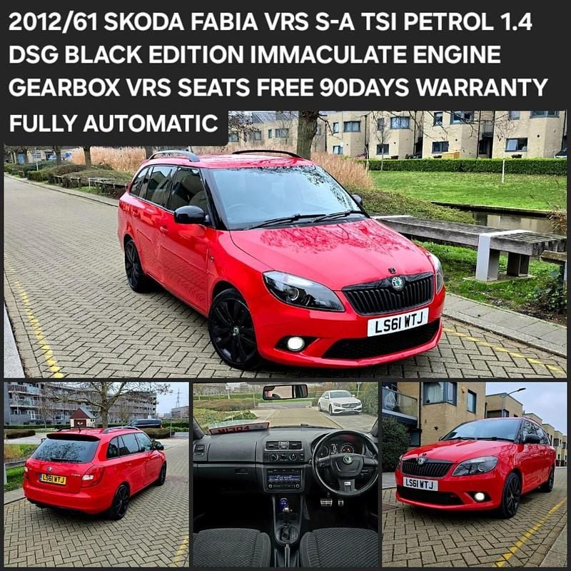 Used Skoda Fabia vRS 180 HP (132 kW) 2011 Red Estate