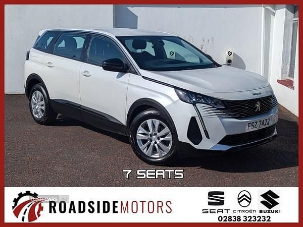 White Used 2022 Peugeot 5008 Active Premium MPV | £16,495 (Fair price) - Image 1/4