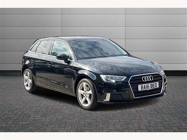 Black Used 2016 Audi A3 Sport Hatchback | £8,240 (Fair price) - Image 1/2