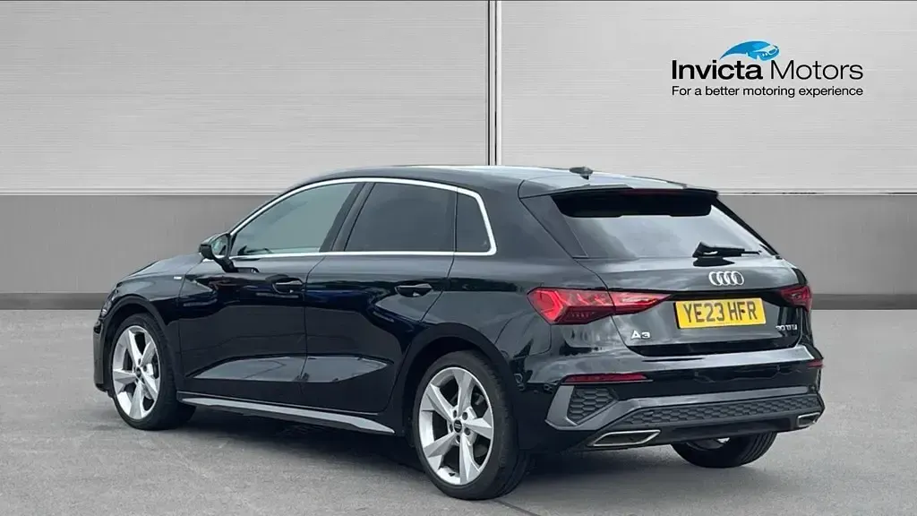 Used Audi A3 S-Line 110 HP (80 kW) 2023 Black Sedan