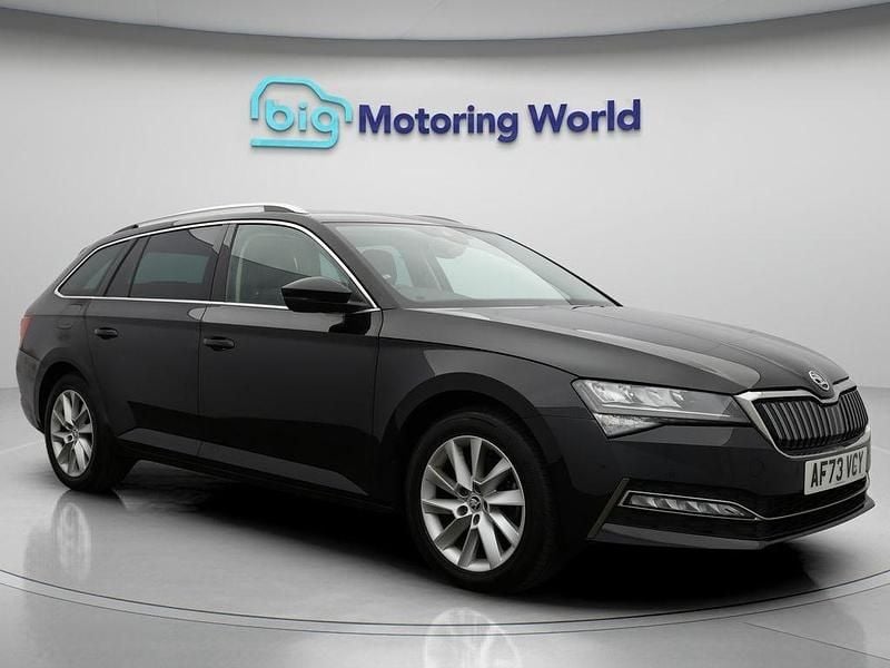 Black Used 2023 Skoda Superb SE Technology Estate | £16,700 (Good price) - Image 1/4