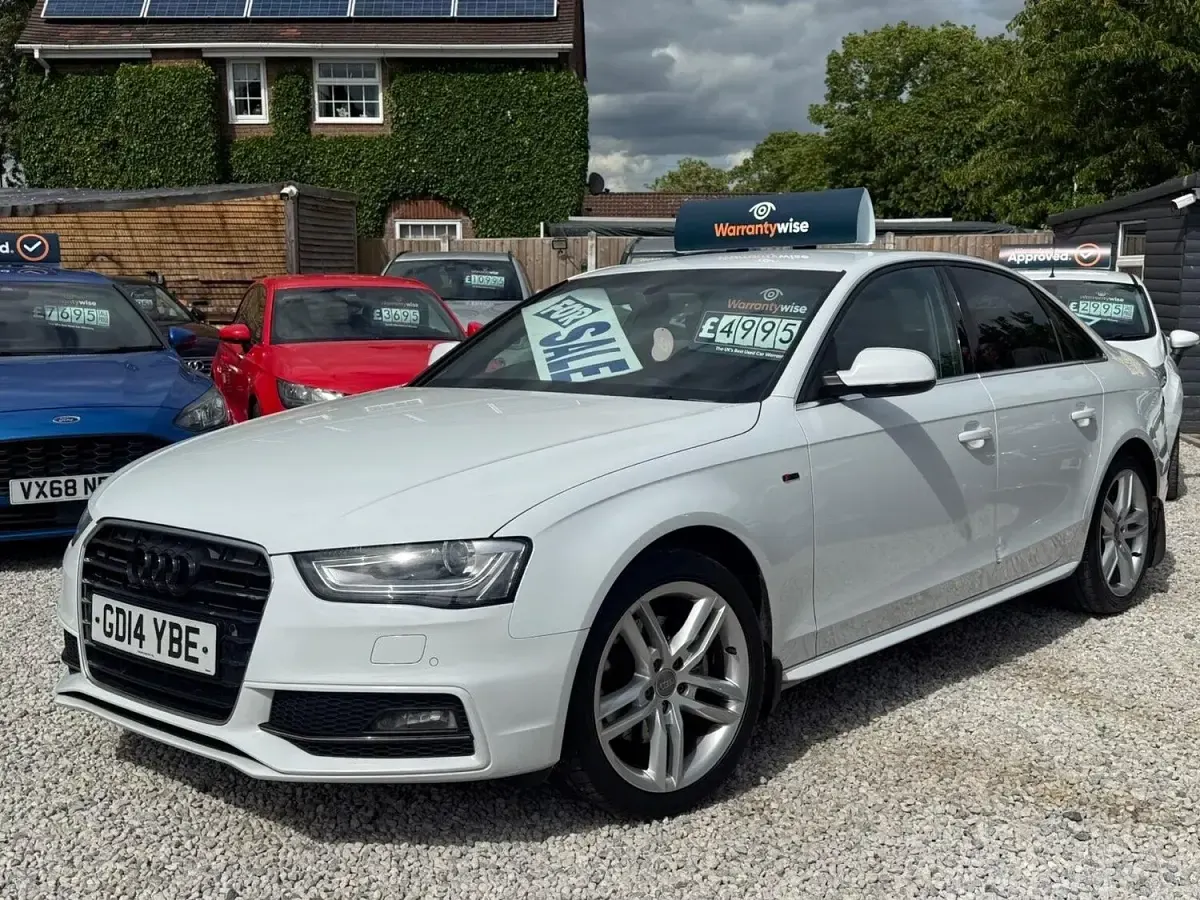 Used Audi A4 S-Line 150 HP (110 kW) 2014 White Sedan