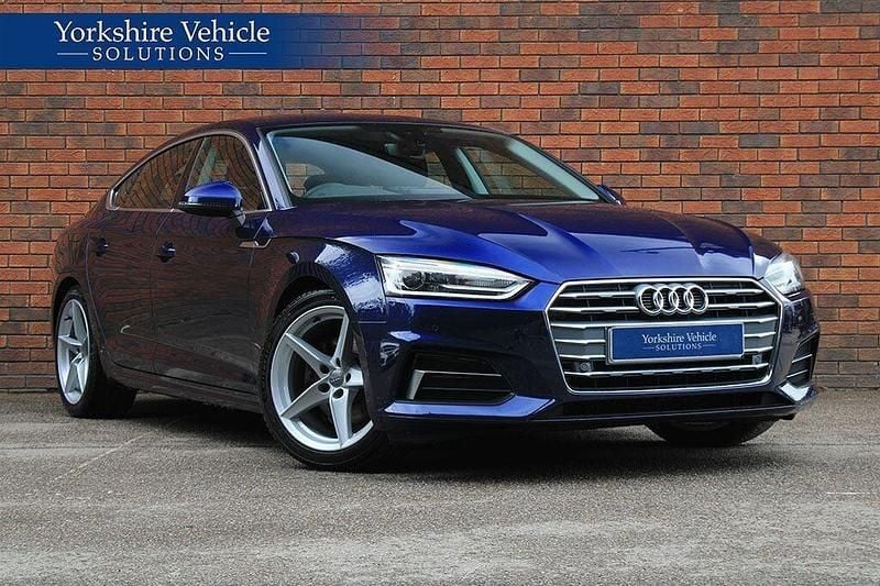 Blue Used 2019 Audi A5 Sportback Sport Hatchback | £13,489 (Good price) - Image 1/4