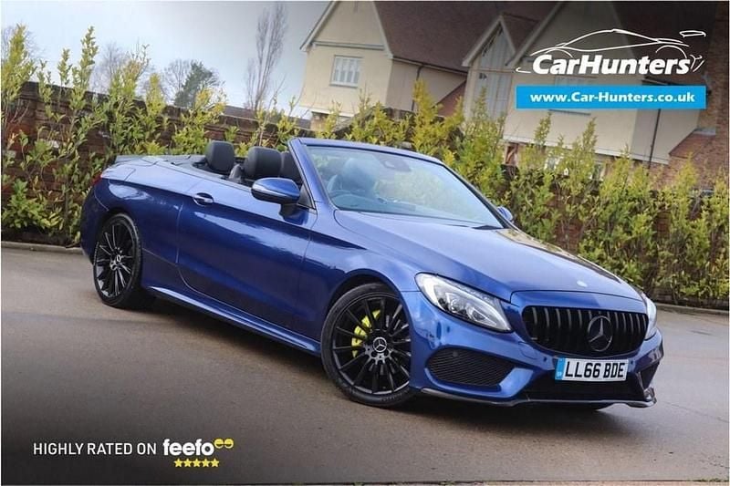 Used Mercedes C220 AMG line 2016 Blue Cabriolet