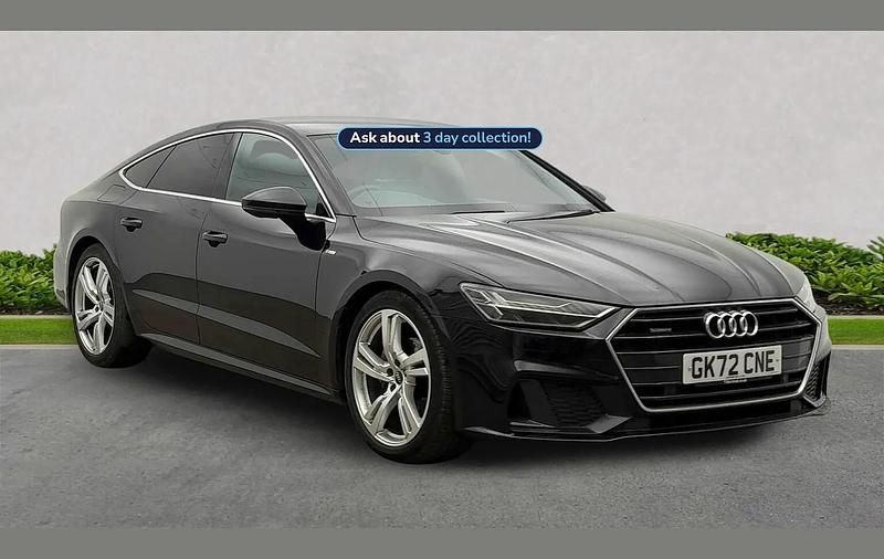 Black Used 2022 Audi A7 S-Line Hatchback | £29,766 (Fair price) - Image 1/2