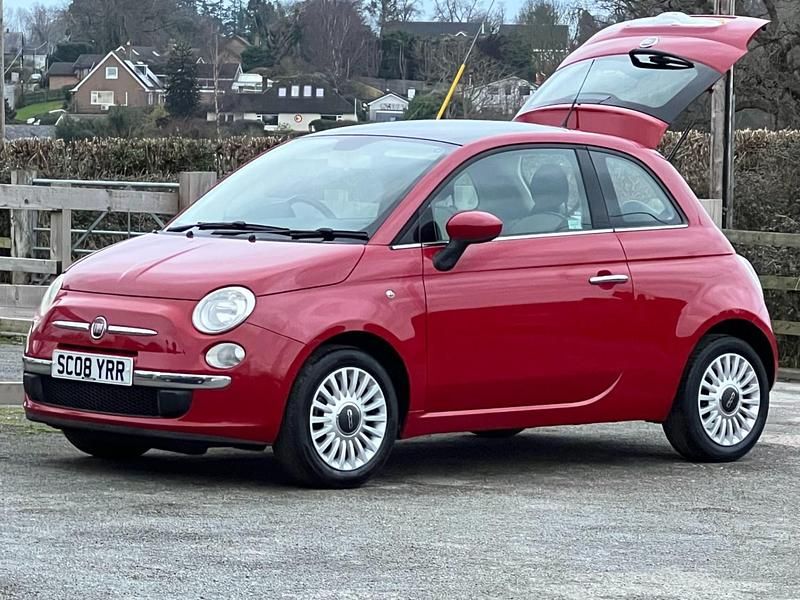 Used Fiat 500 Lounge 69 HP (50 kW) 2008 Red Hatchback