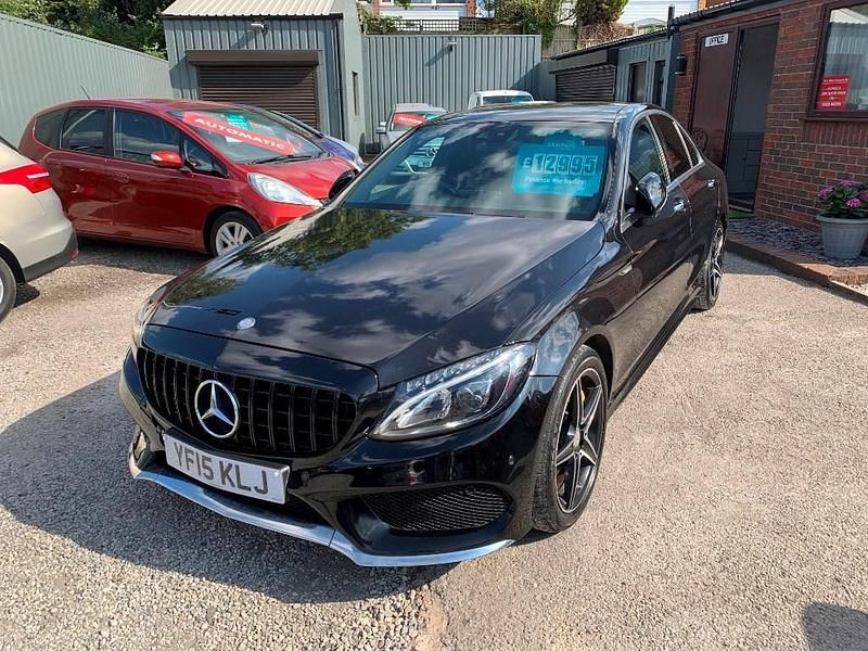 Used Mercedes C250 AMG Line Premium Plus 204 HP (150 kW) 2015 Black Sedan