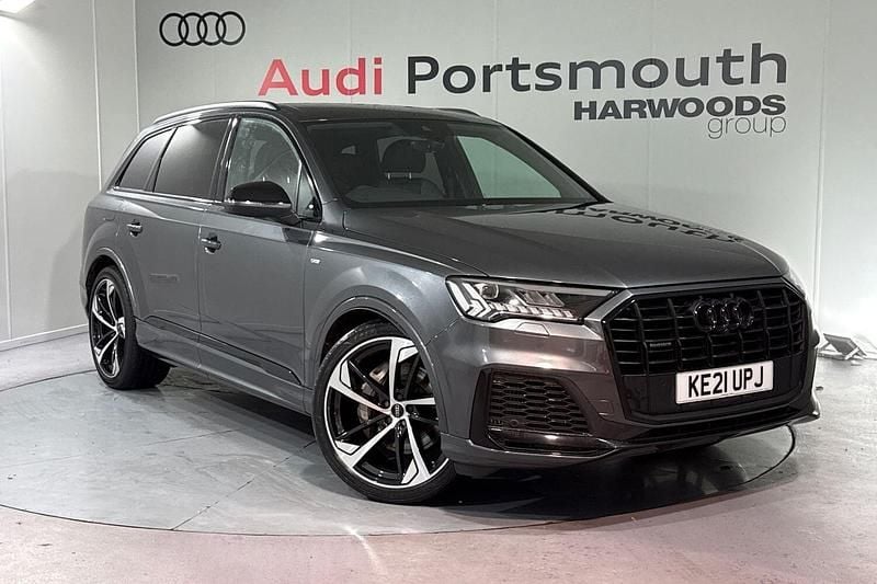 Grey Used 2021 Audi Q7 Black Edition SUV | £39,990 (Fair price) - Image 1/4