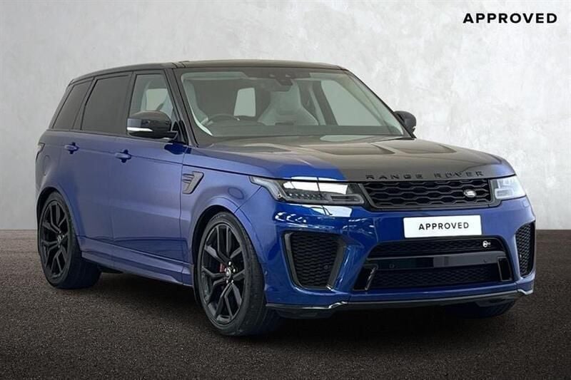 Estoril blue Used 2022 Land Rover Range Rover Sport SVR SUV | £59,990 (Expensive) - Image 1/4