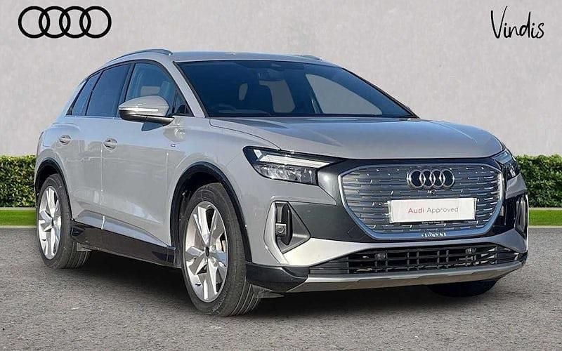 Grey Used 2023 Audi Q4 e-tron S-Line SUV | £28,553 (Good price) - Image 1/4