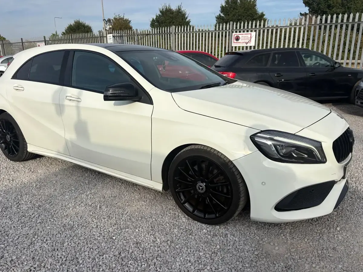 Used Mercedes A220 AMG Line Premium Plus 2016 White Hatchback