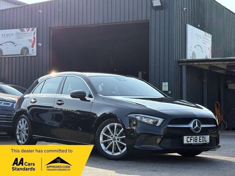 Black Used 2018 Mercedes A200 Premium Hatchback | £14,490 (Good price) - Image 1/4