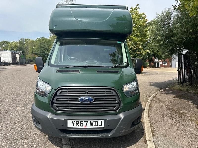 Used Ford Transit S 130 HP (95 kW) 2017 Green Cabriolet