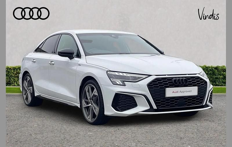 White Used 2024 Audi A3 Black Edition Sedan | £27,715 (A bit pricey) - Image 1/4