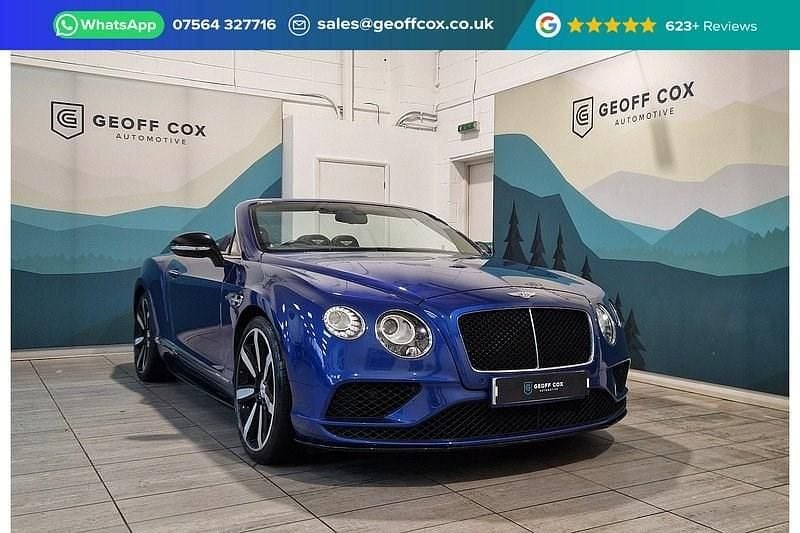 Used Bentley Continental GT Convertible Mulliner 2017 Blue Cabriolet