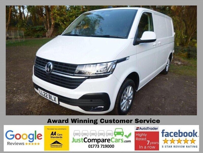White Used 2022 VW T6.1 Highline Van | £17,850 (Fair price) - Image 1/4
