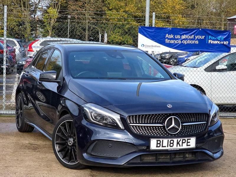 Blue Used 2018 Mercedes A180 AMG line Hatchback | £13,490 (Fair price) - Image 1/4