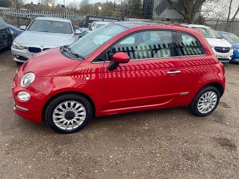 Used Fiat 500 Lounge 2017 Red Hatchback