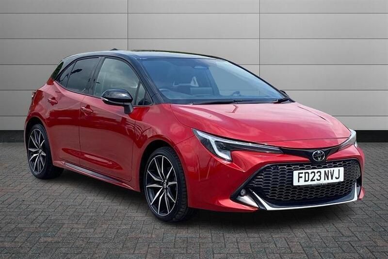 Scarlet flare with black roof Used 2023 Toyota Corolla Sport Hatchback | £21,990 (Fair price) - Image 1/3