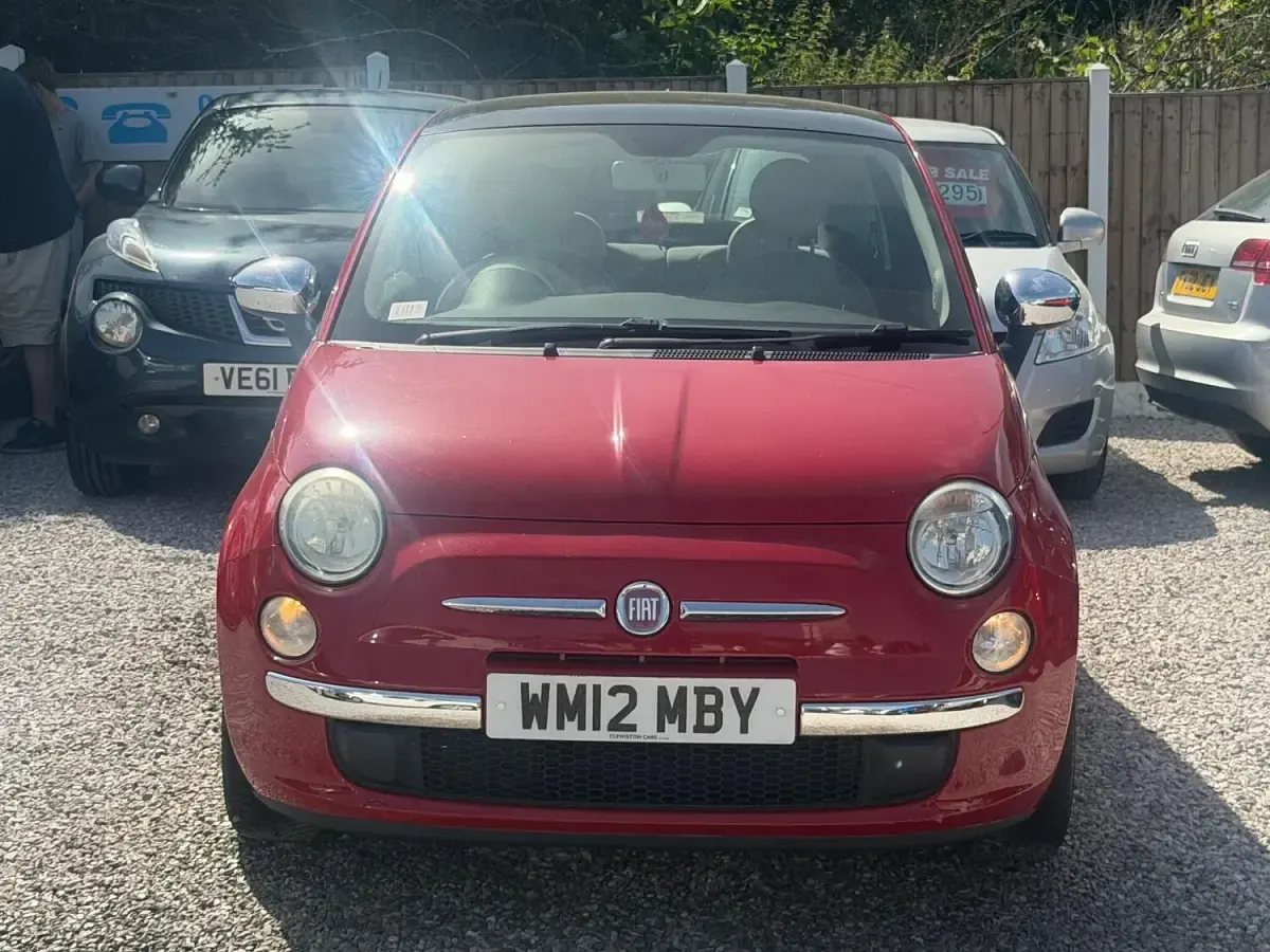 Used Fiat 500 Lounge 69 HP (50 kW) 2012 Red Hatchback