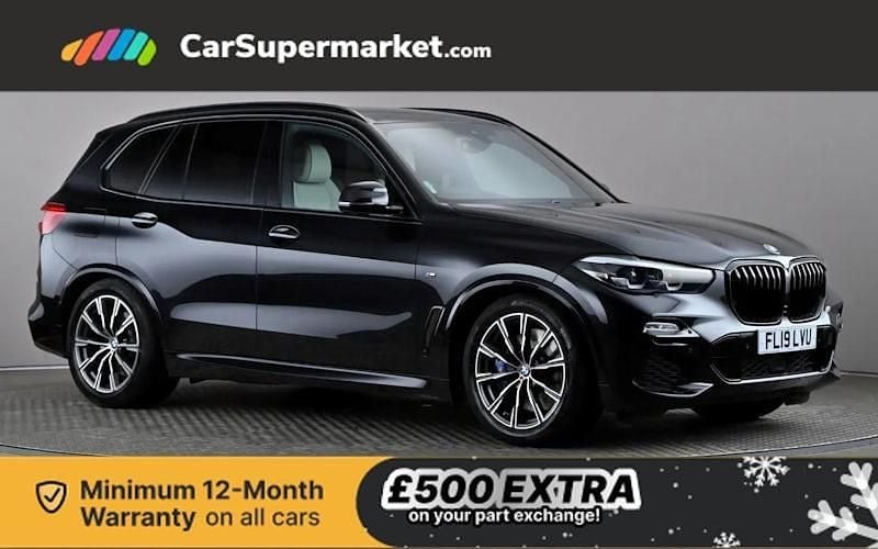 Black Used 2019 BMW X5 M Sport SUV | £31,697 (Good price) - Image 1/3