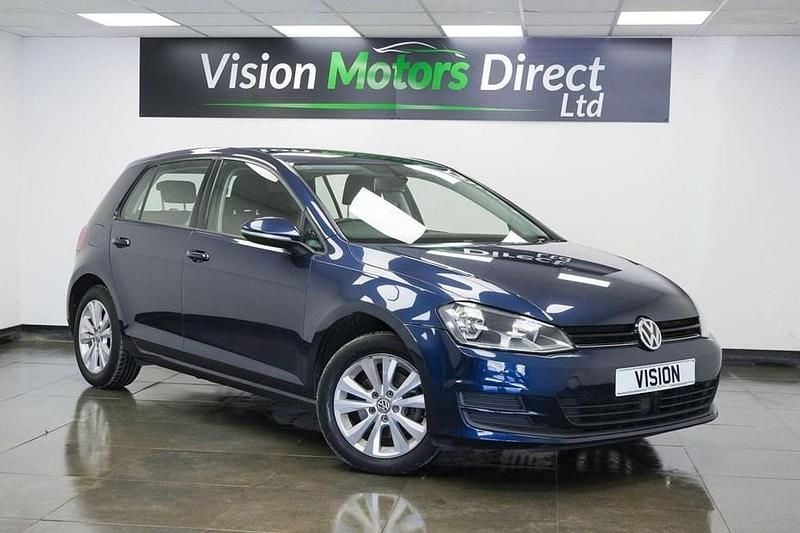 Used VW Golf VII SE 122 HP (89 kW) 2014 Blue Hatchback