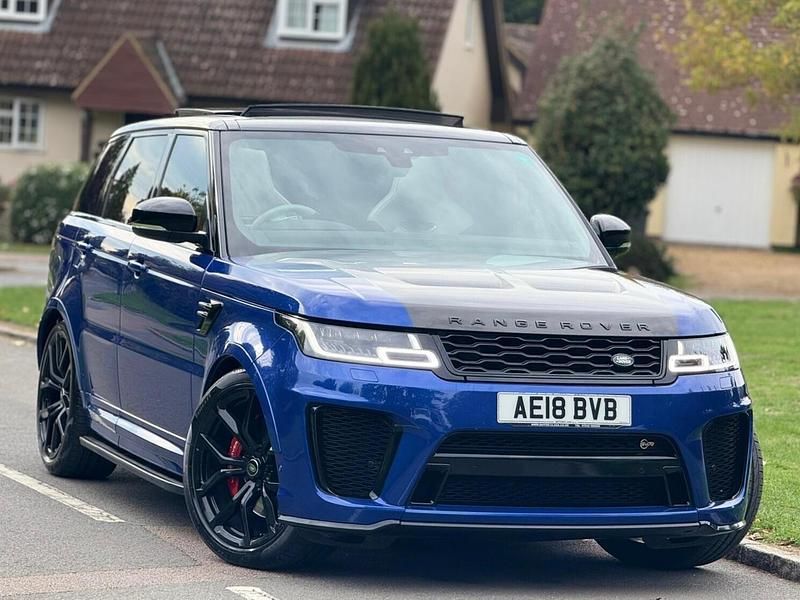 Blue Used 2018 Land Rover Range Rover Sport SVR SUV | £41,950 (Good price) - Image 1/4