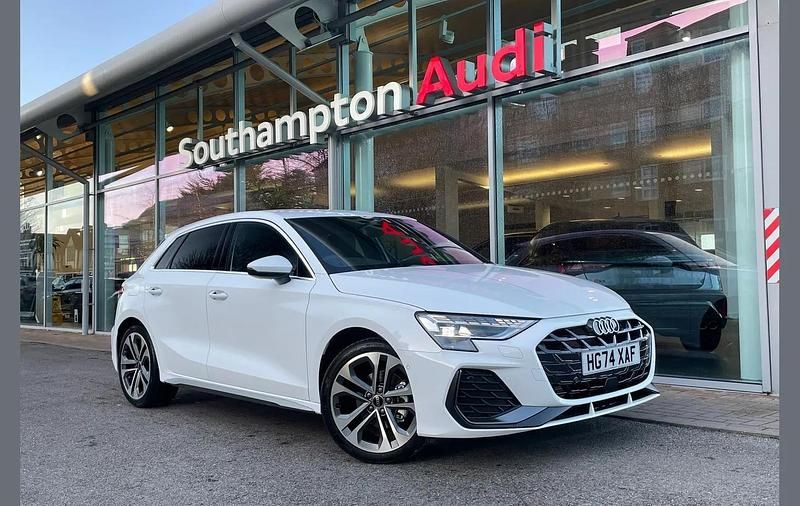 White Used 2025 Audi A3 S-Line Hatchback | £30,950 (Expensive) - Image 1/4