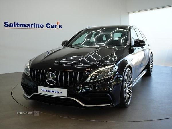Black Used 2020 Mercedes C63 AMG Estate | £39,990 (Good price) - Image 1/4