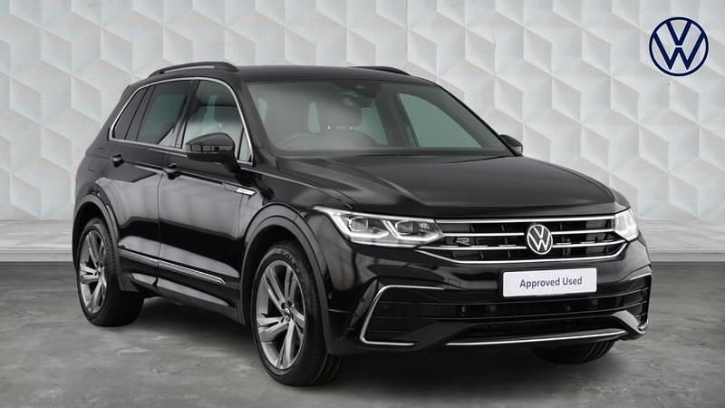 Black Used 2023 VW Tiguan R-line Edition SUV | £25,720 (Fair price) - Image 1/4