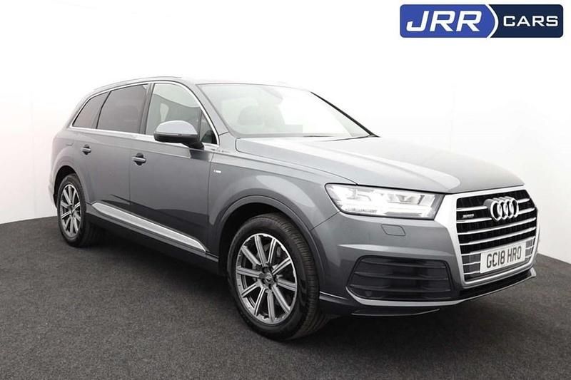 Grey Used 2018 Audi Q7 S-Line SUV | £24,970 (Super price) - Image 1/1