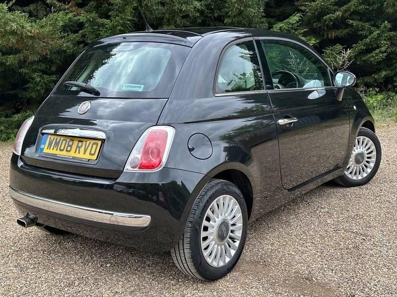 Usado Fiat 500 Lounge 100 HP (73 kW) 2008 Preto Citadino