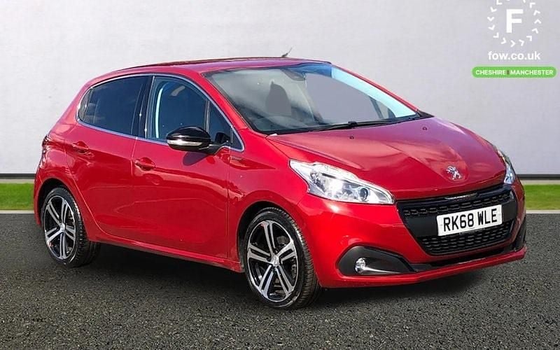 Used Peugeot 208 GT-line 109 HP (80 kW) 2018 Red Hatchback