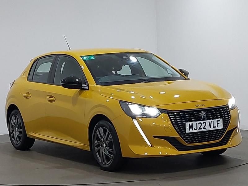 Yellow Used 2022 Peugeot 208 Active Premium Hatchback | £13,498 (Fair price) - Image 1/4